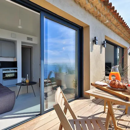5* With Panoramic Sea View, Hammam, Pool-spa Daire *